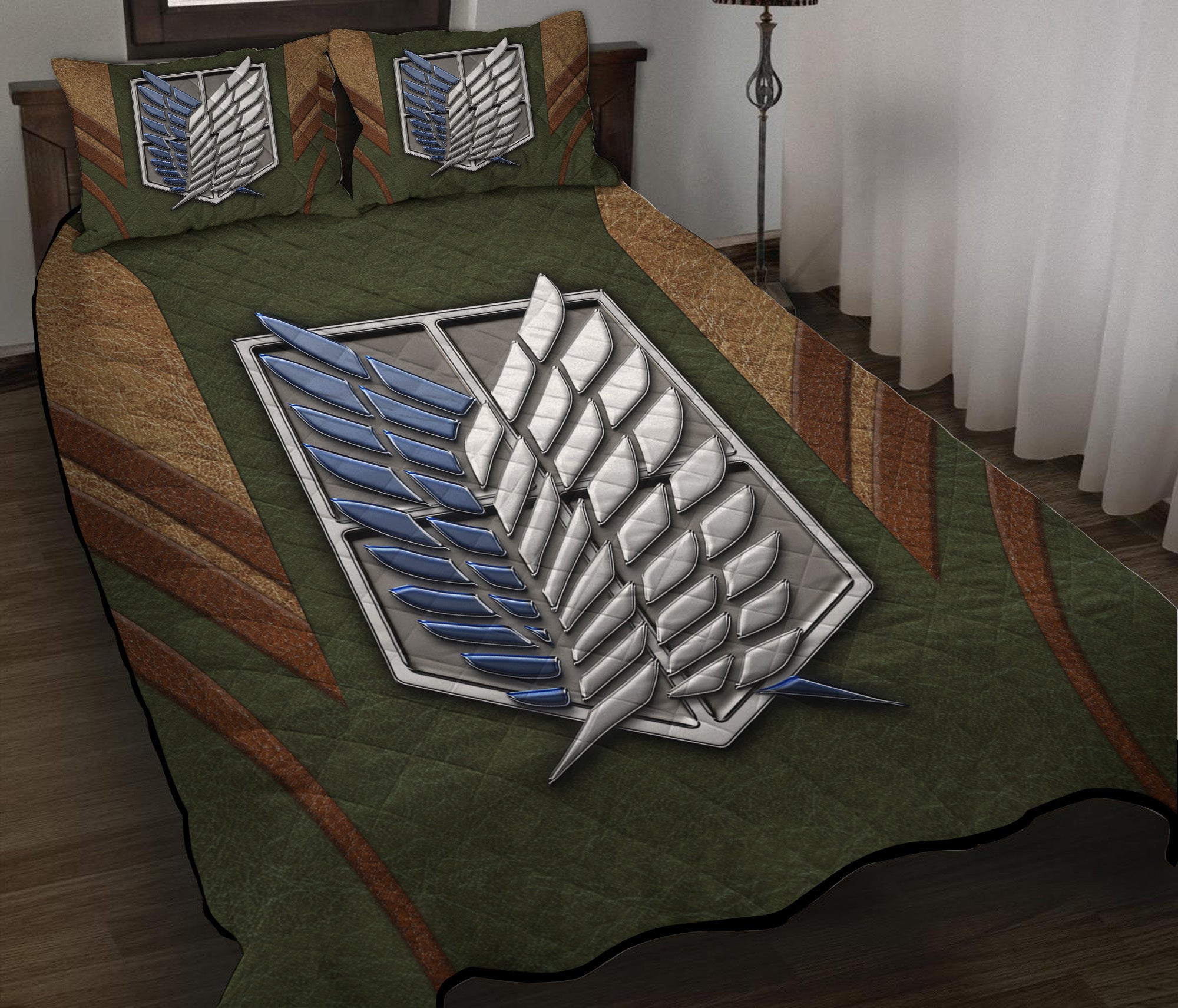 Attack On Titans Army Quilt Bed Sets Nearkii
