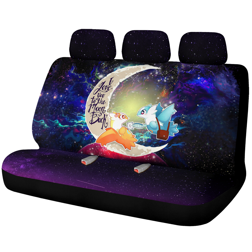 Pokemon Couple Latios Latias Love You To The Moon Galaxy Back Premium Custom Car Back Seat Covers Decor Protectors Nearkii