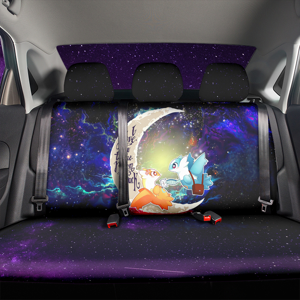 Pokemon Couple Latios Latias Love You To The Moon Galaxy Back Premium Custom Car Back Seat Covers Decor Protectors Nearkii