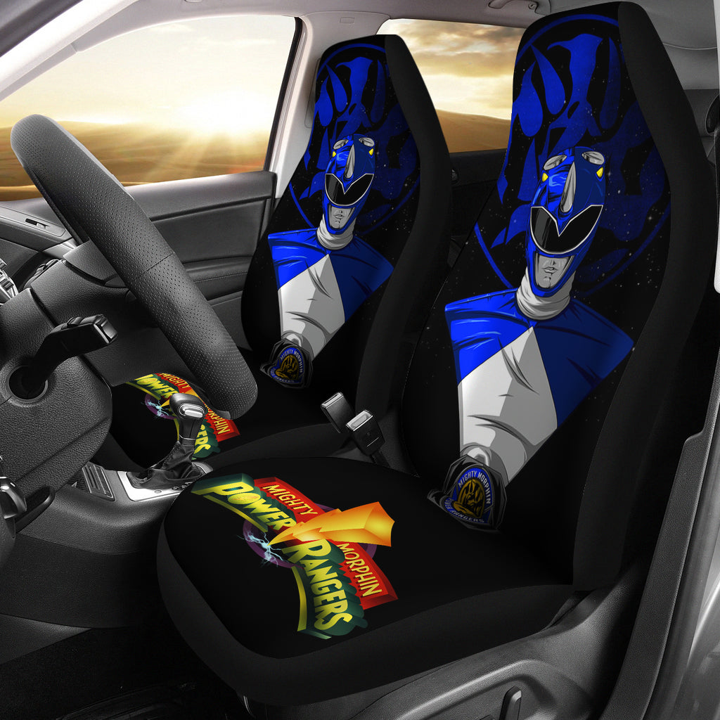 Blue New Mighty Morphin Power Rangers Premium Custom Car Seat Covers Decor Protectors Nearkii
