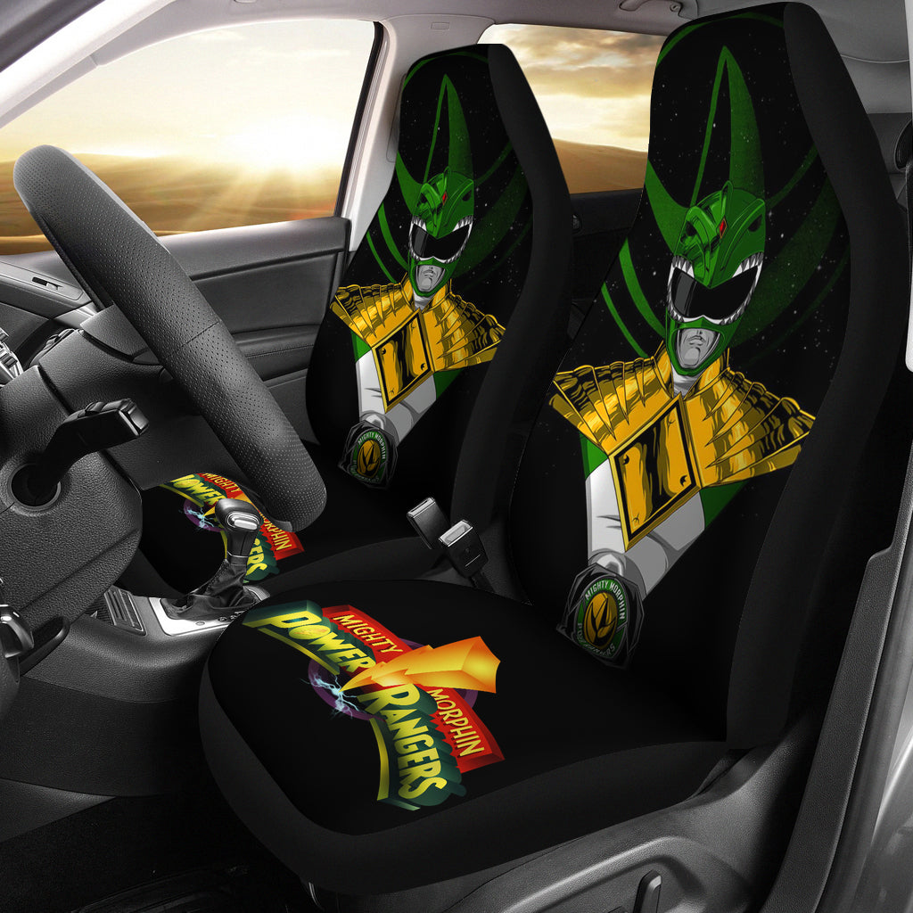 Green New Mighty Morphin Power Rangers Premium Custom Car Seat Covers Decor Protectors Nearkii
