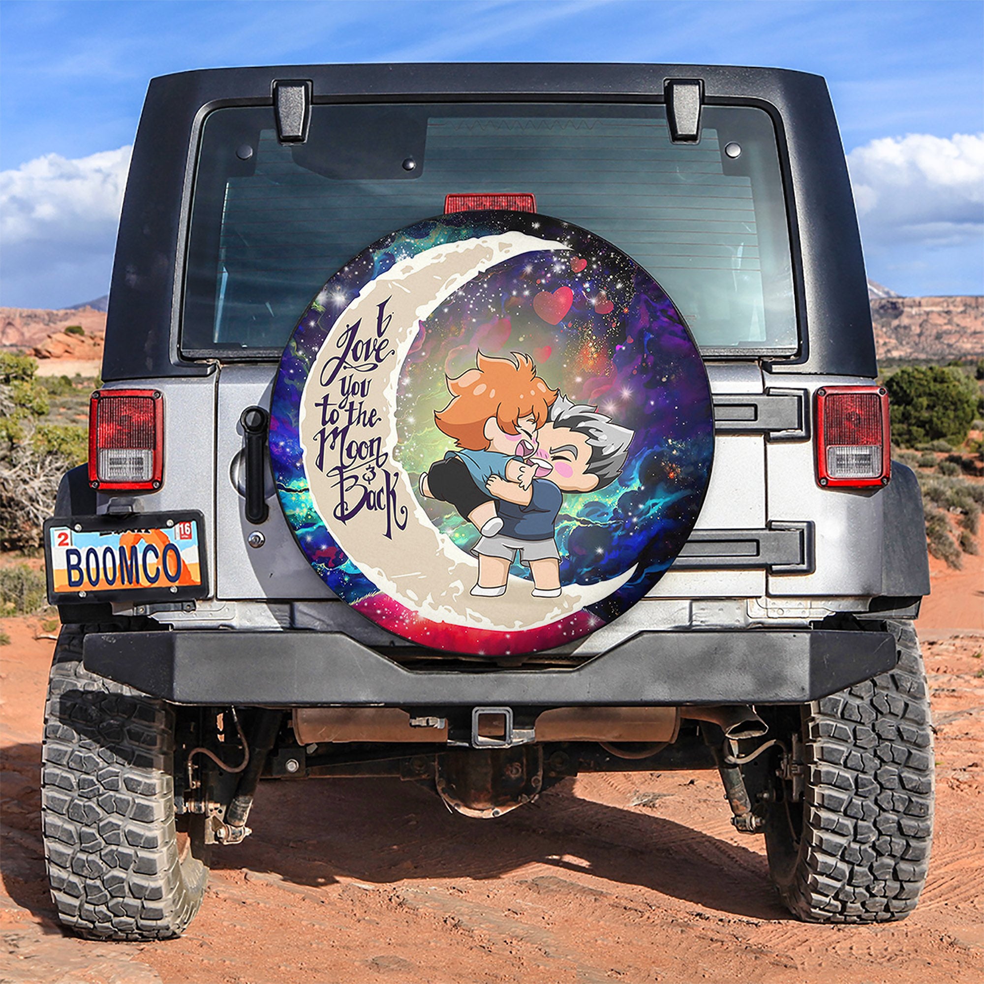 Bokuhina Love You To The Moon Galaxy Spare Tire Covers Gift For Campers Nearkii