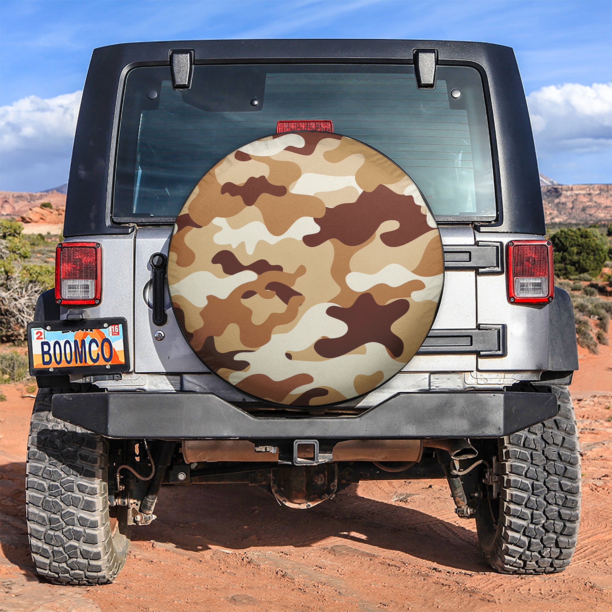 Camouflage US Army Bright Yellow Print Texture 2 Car Spare Tire Covers ...