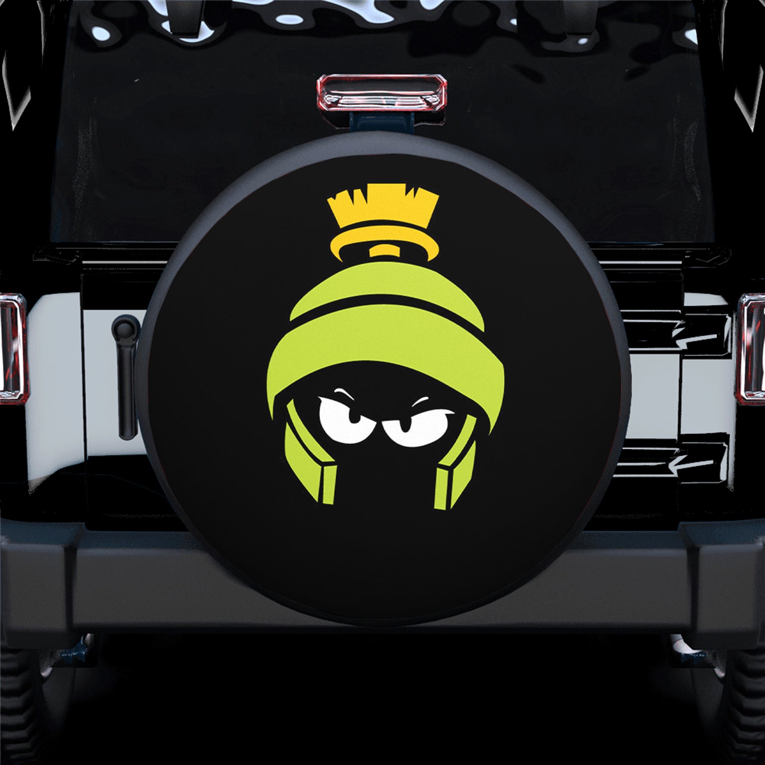 Green Looney Tunes Marvin The Martian Cartoon Funny Spare Tire Covers Gift  For Campers - Nearkii