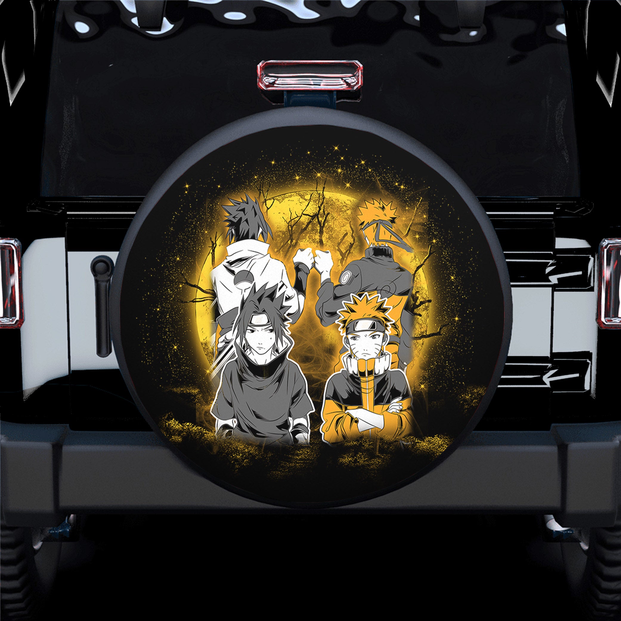Naruto Sasuke Friends Moonlight Spare Tire Cover Gift For Campers Nearkii