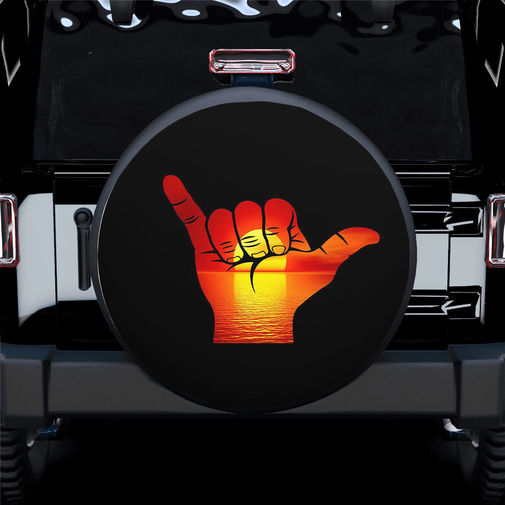 Shaka Beach Sunset Spare Tire Covers Gift For Campers Nearkii