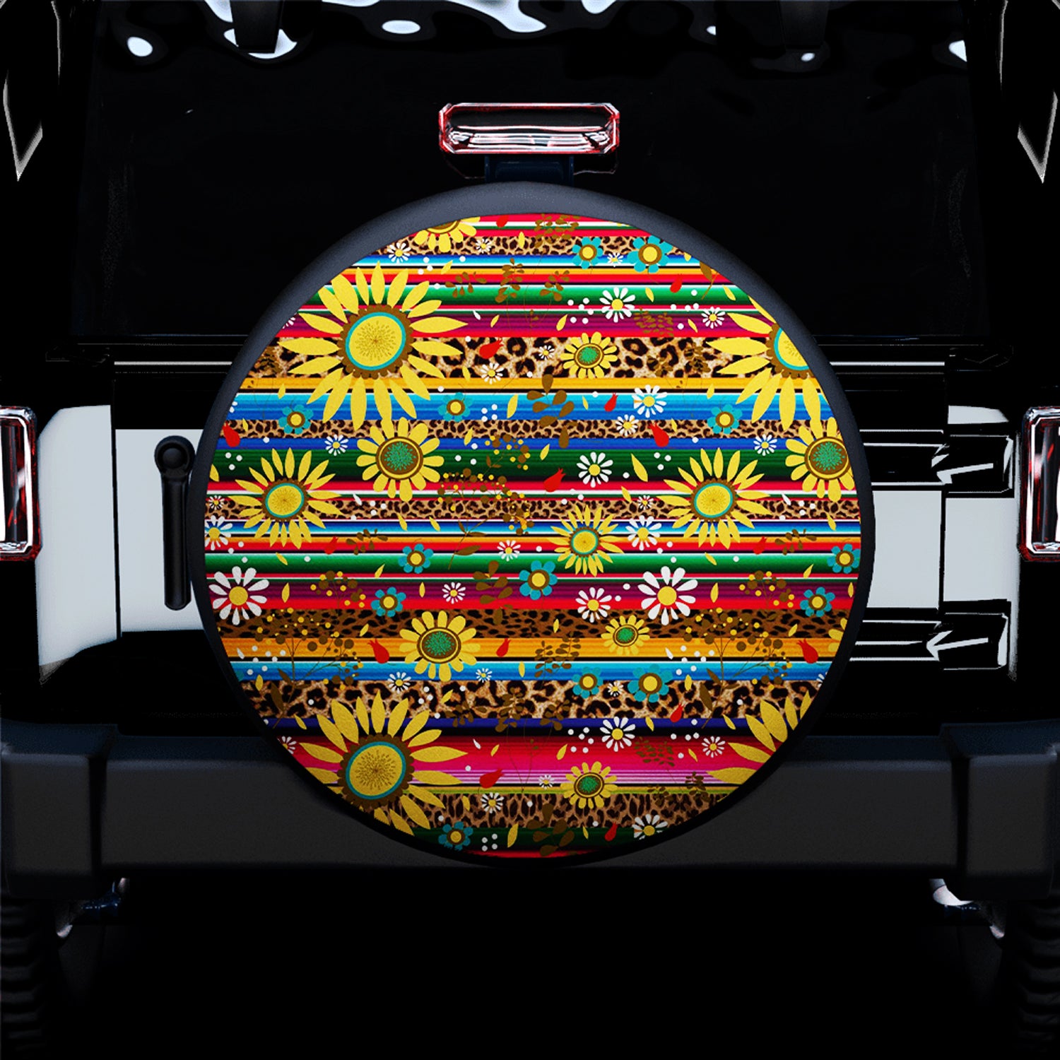 Sunflower Skin Pattern Spare Tire Covers Gift For Campers - Nearkii