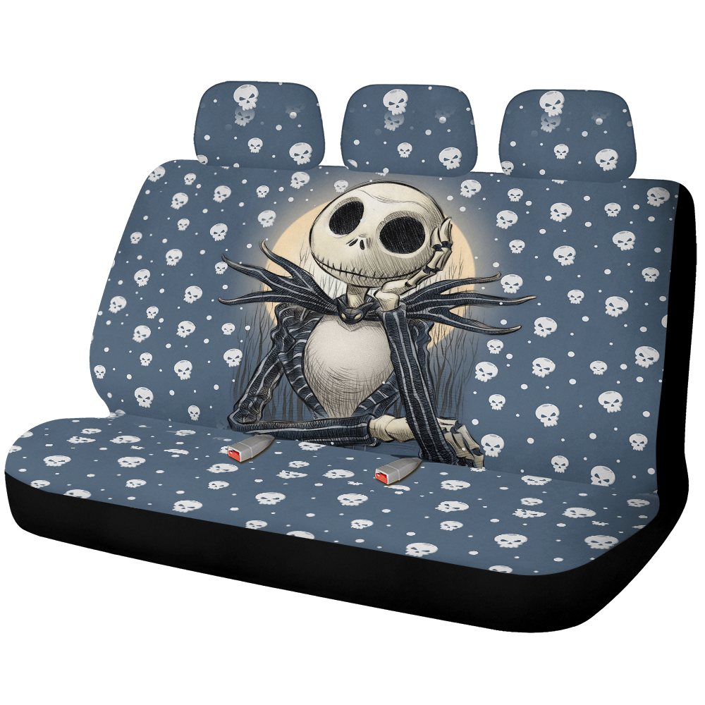 The Nightmare Before Christmas Blue Car Back Seat Covers Decor