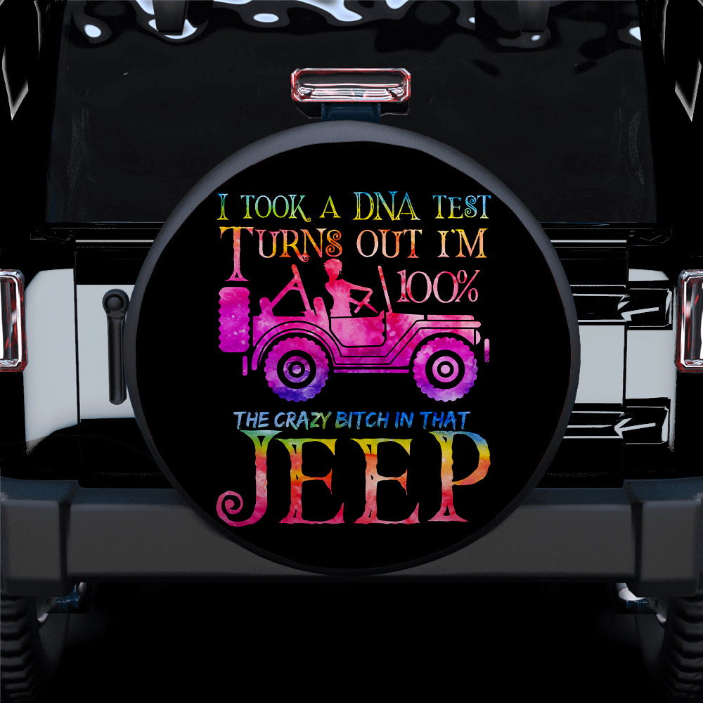 The Crazy Pink Girl In Jeep Car Spare Tire Covers Gift For Campers Nearkii