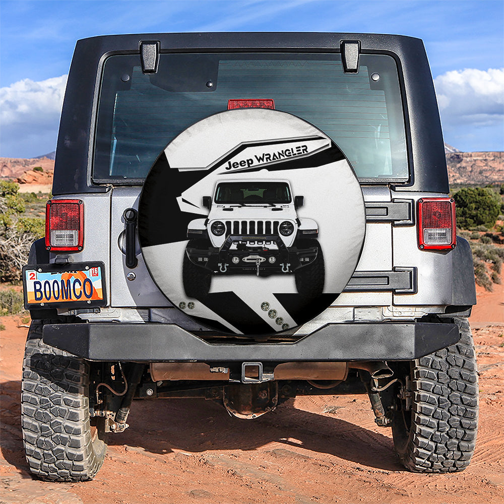 White Jeep Car Spare Tire Covers Gift For Campers Nearkii