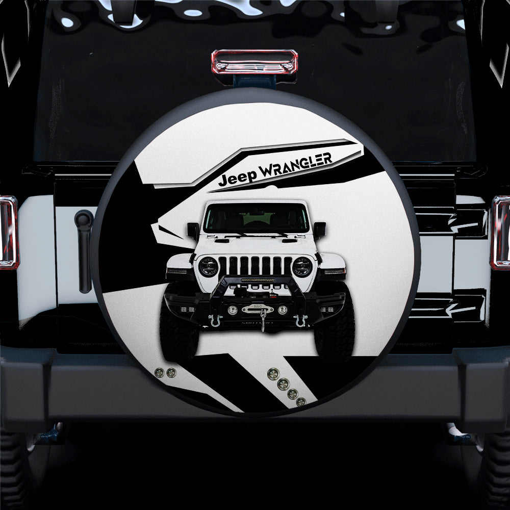 White Jeep Car Spare Tire Covers Gift For Campers Nearkii