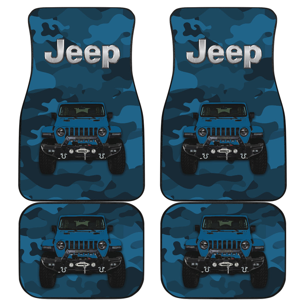 Blue Jeep Camouflage Car Floor Mats Car Accessories Nearkii
