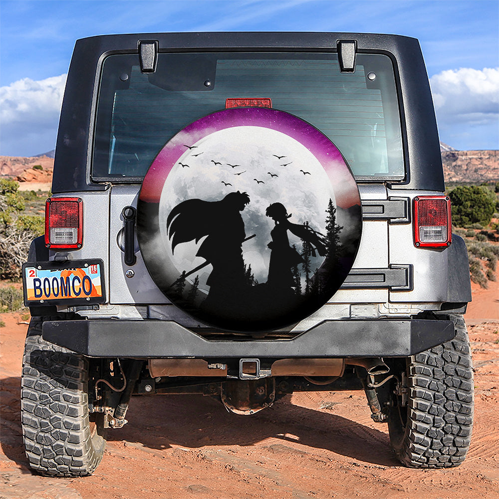 Inuyasha Couple Moon Night Galaxy Car Spare Tire Covers Gift For Campers Nearkii