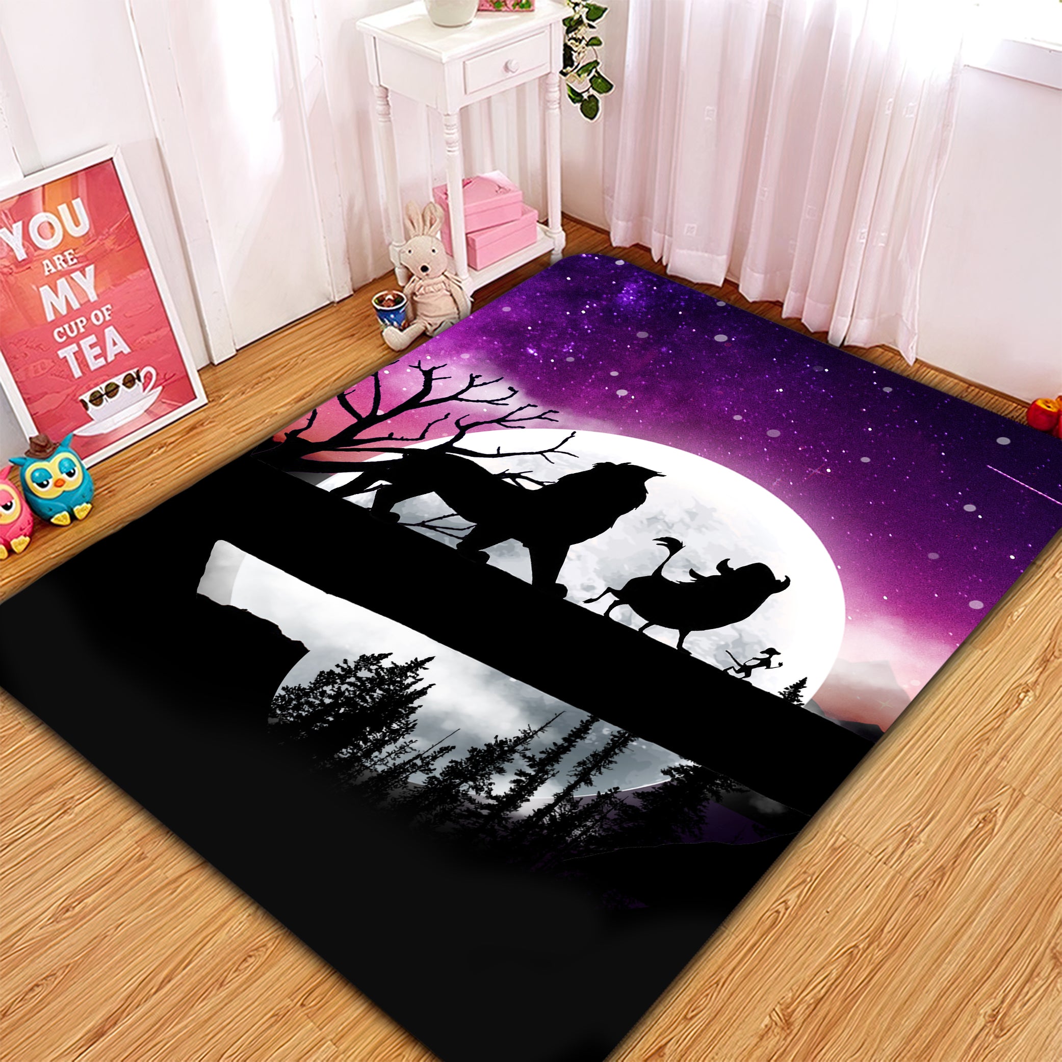 Moon Knight Rug Lion King Moon Night Rug Carpet Rug Home Room Decor - Nearkii