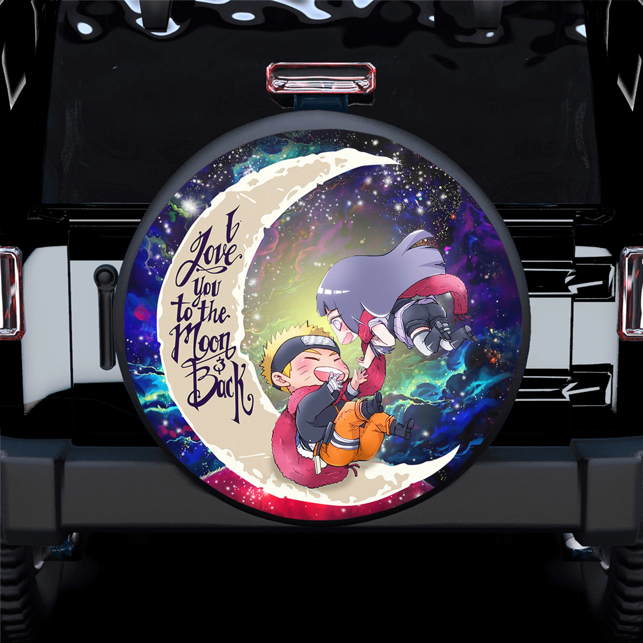 Naruto Couple Love You To The Moon Galaxy Spare Tire Covers Gift For Campers Nearkii