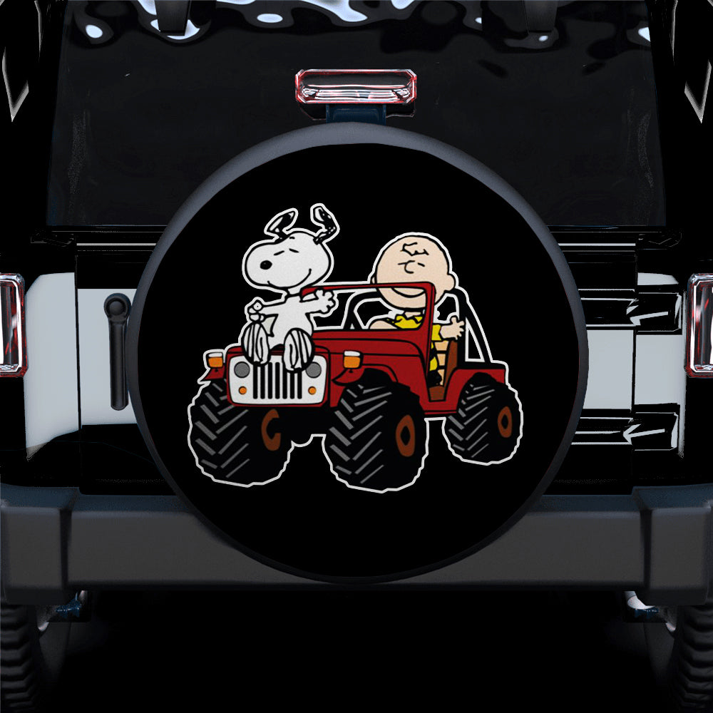 Snoopy And Friend Jeep Car Spare Tire Covers Gift For Campers Nearkii
