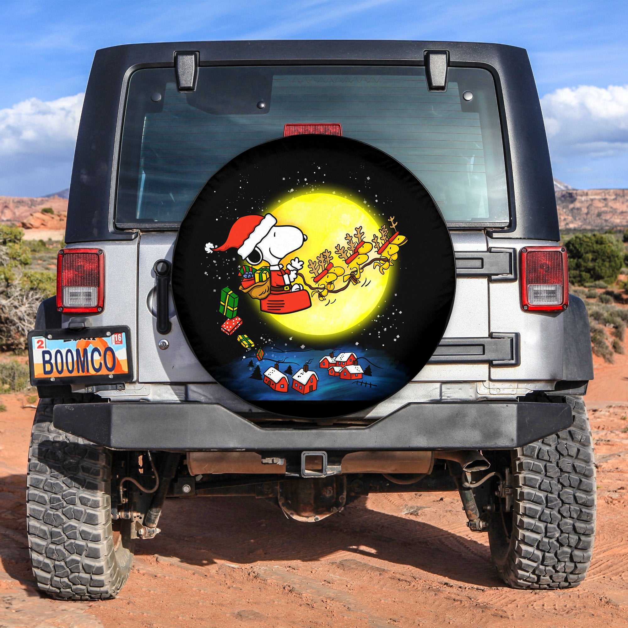 Snoopy Christmas Spare Tire Cover Gift For Campers Nearkii