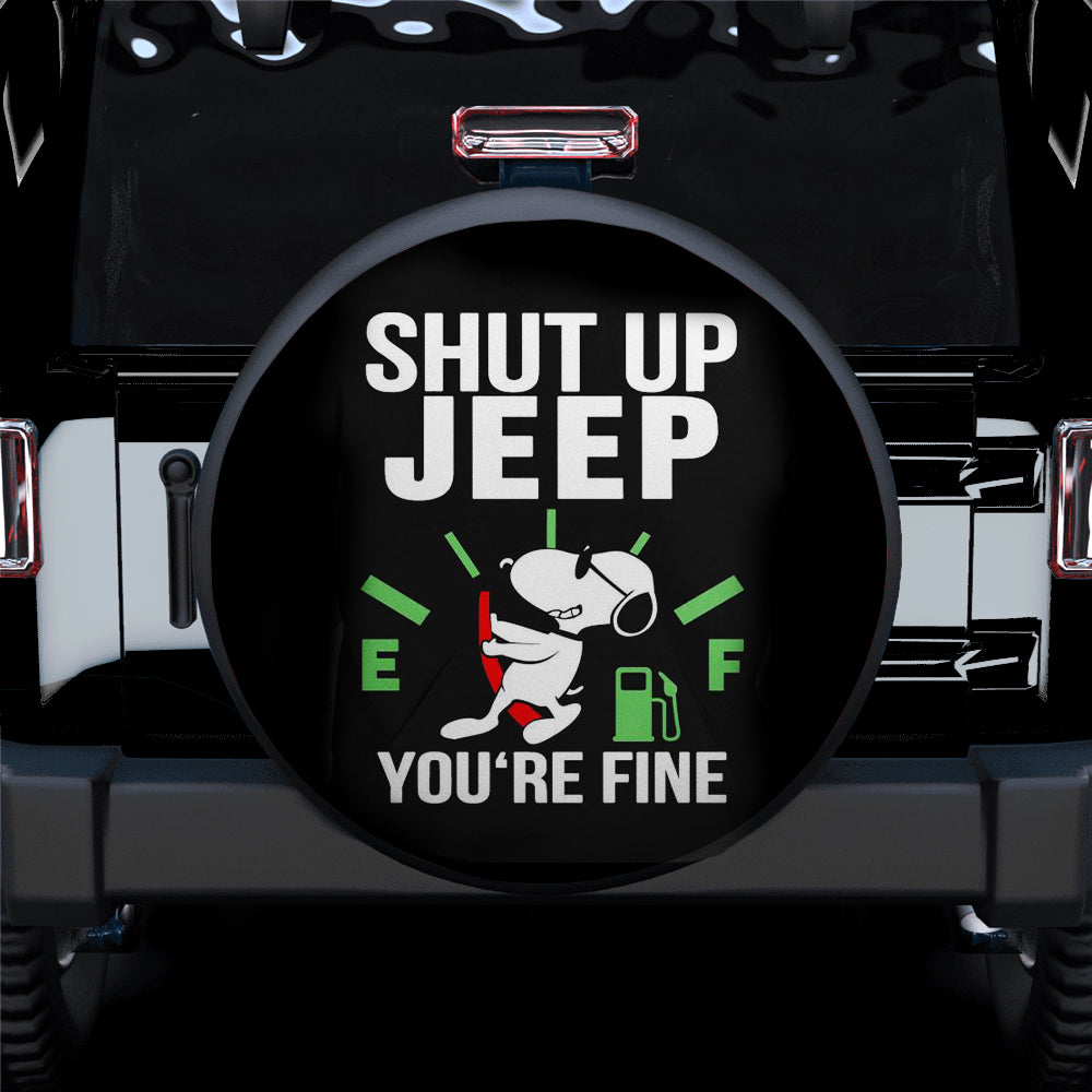 Snoopy Shut Up Funny Jeep Car Spare Tire Covers Gift For Campers Nearkii