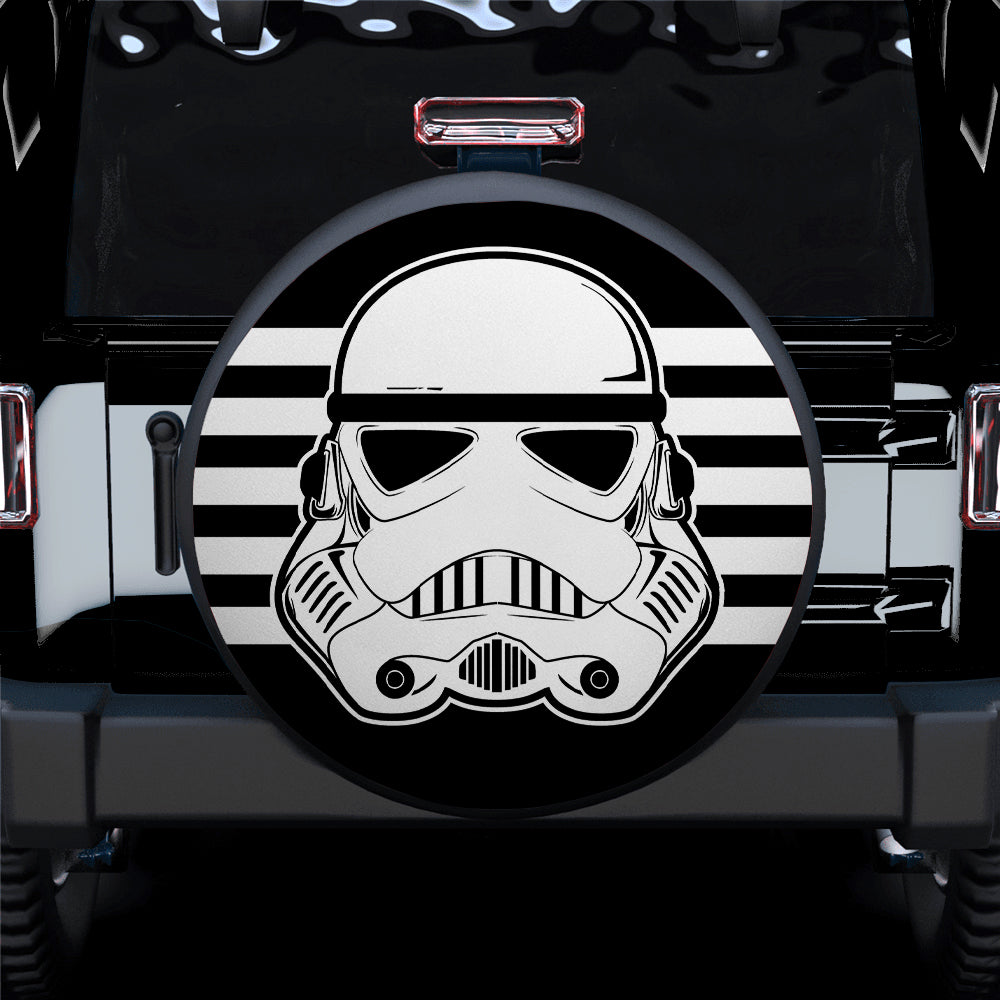 Stormtrooper White Jeep Car Spare Tire Covers Gift For Campers Nearkii