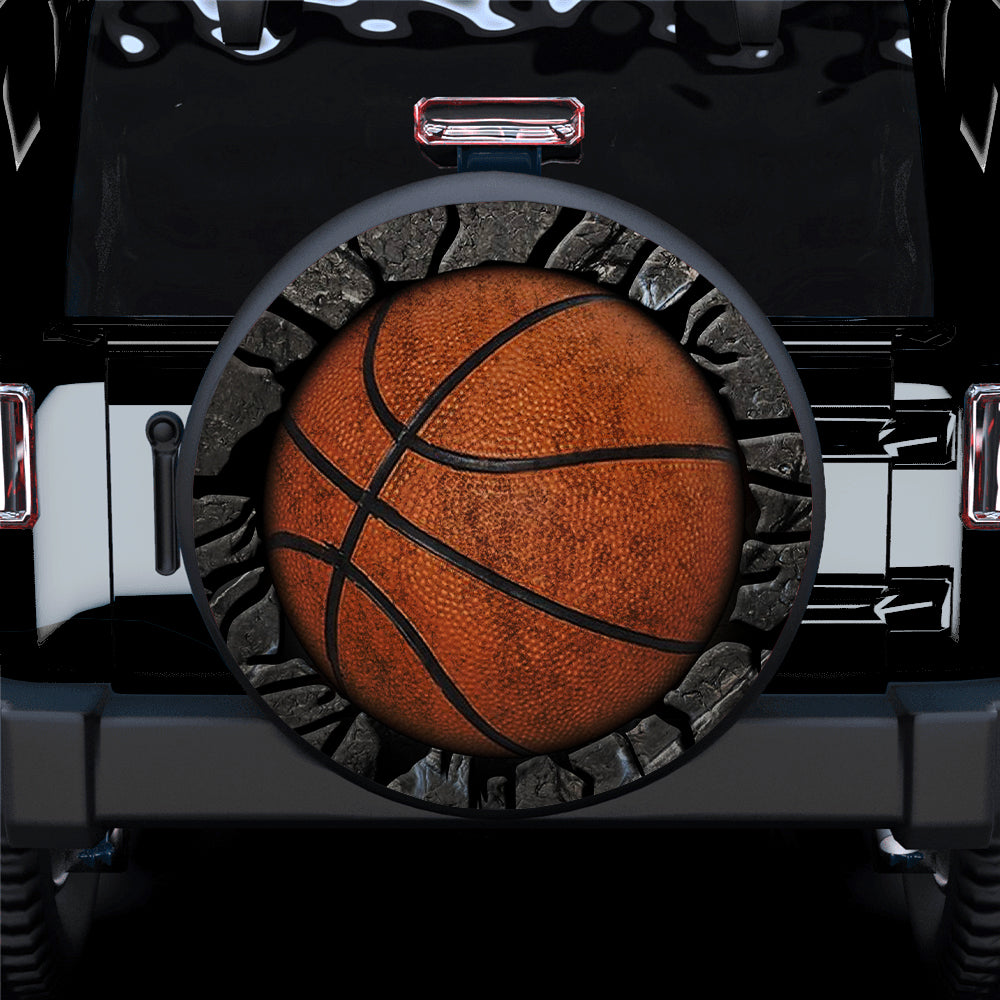 Basketball 3D Car Spare Tire Covers Gift For Campers Nearkii