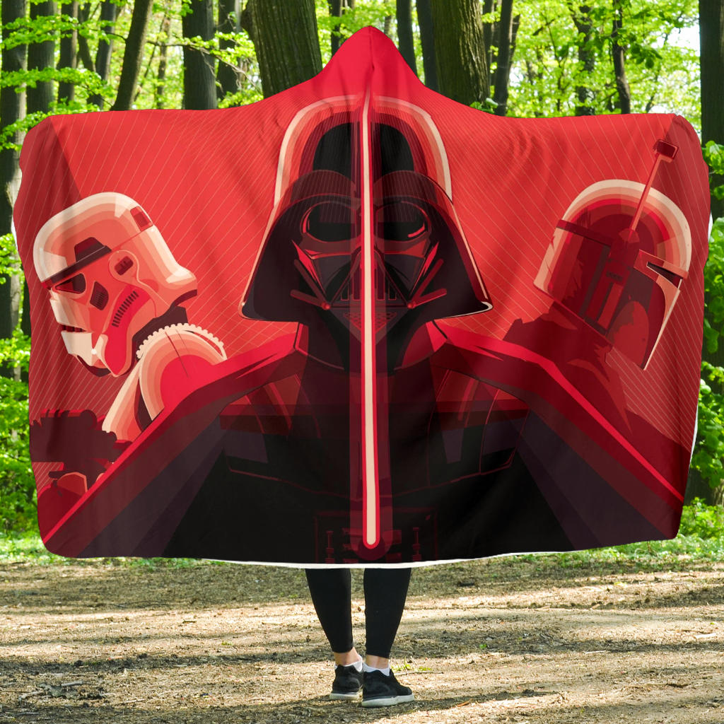 Royal Airspace Red Hooded Blanket