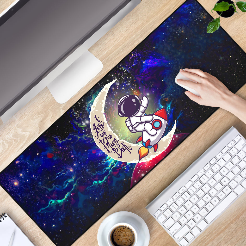 Astronaut Chibi Love You To The Moon Galaxy Mouse Mat Nearkii
