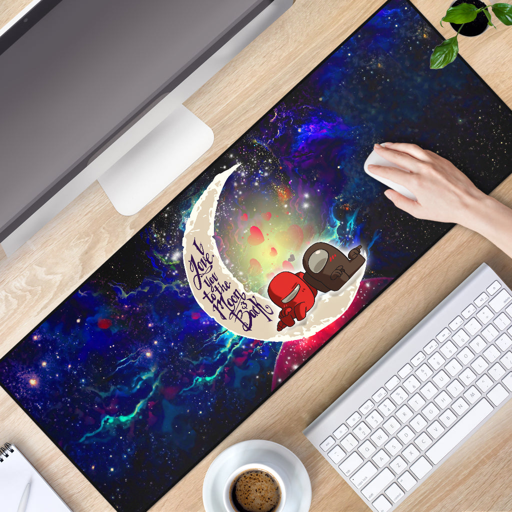 Among Us Love You To The Moon Galaxy Mouse Mat Nearkii