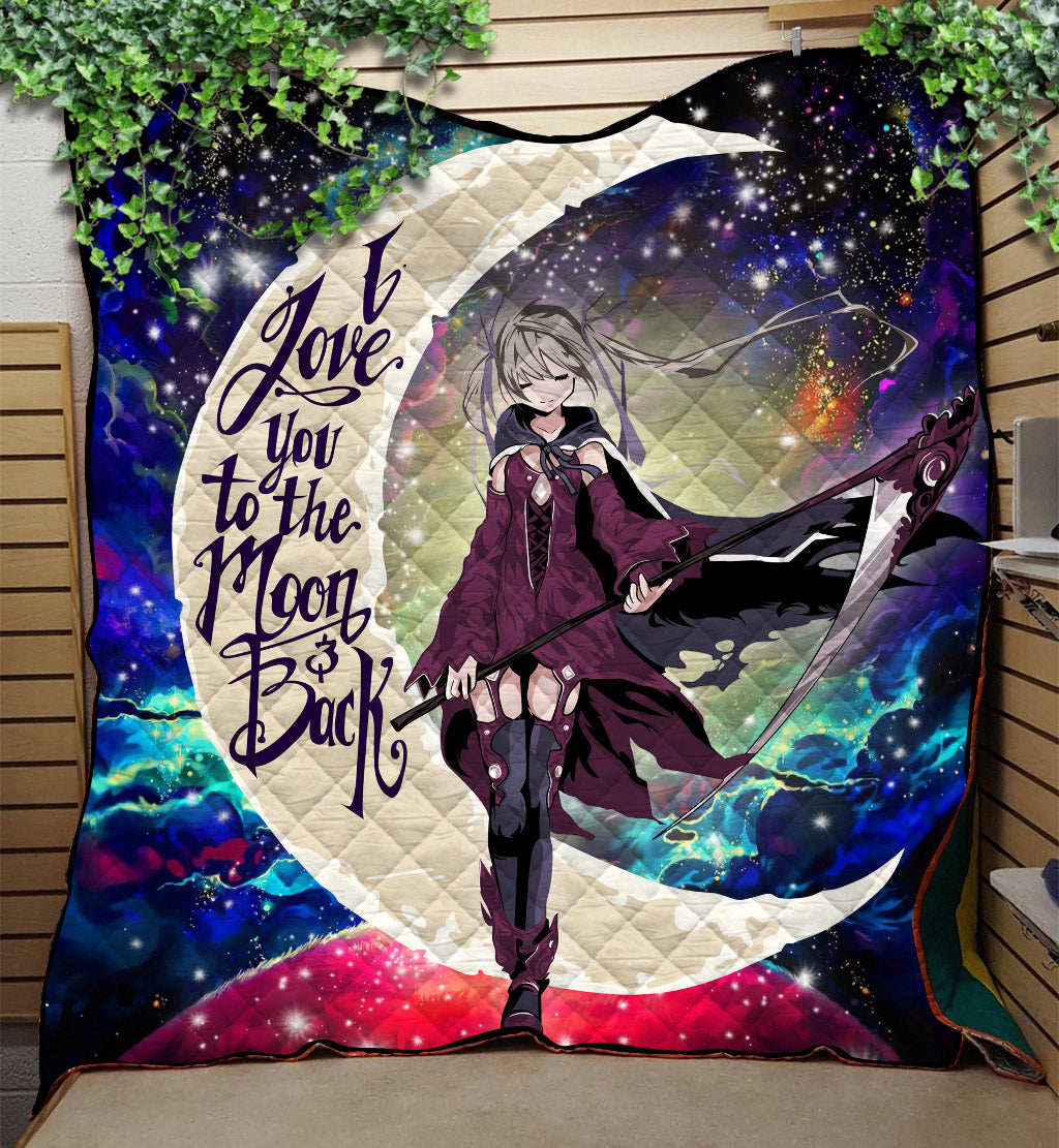 Anime Girl Soul Eate Love You To The Moon Galaxy Quilt Blanket Nearkii