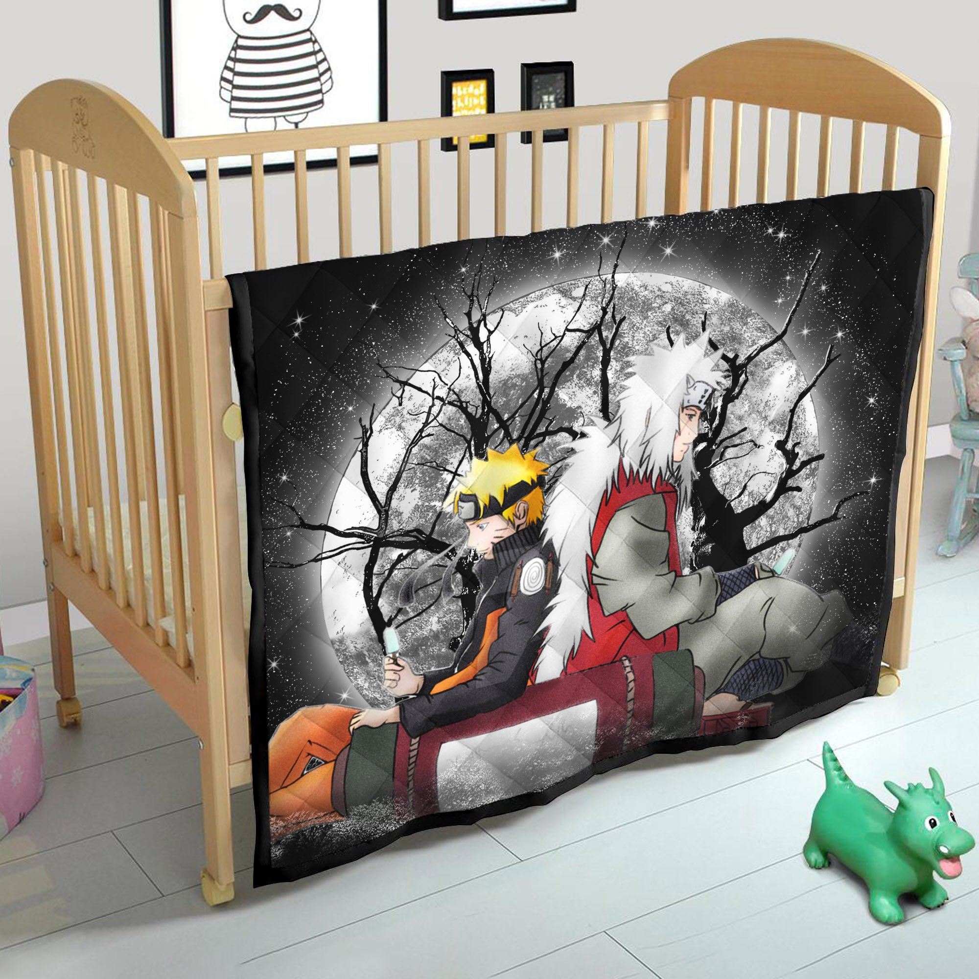 Jiraiya Naruto Moonlight Quilt Blanket Nearkii