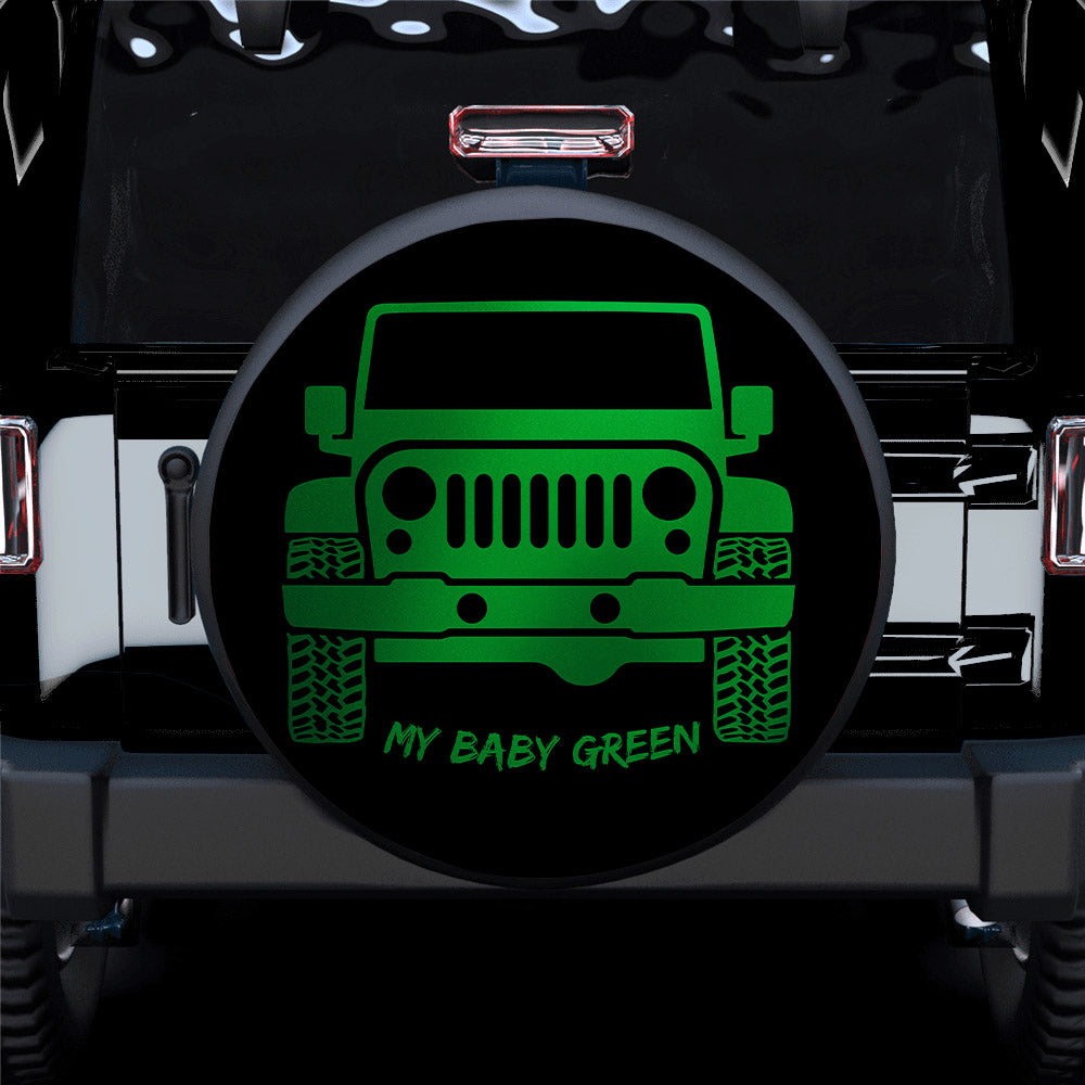 My Baby Green Jeep Car Spare Tire Covers Gift For Campers Nearkii