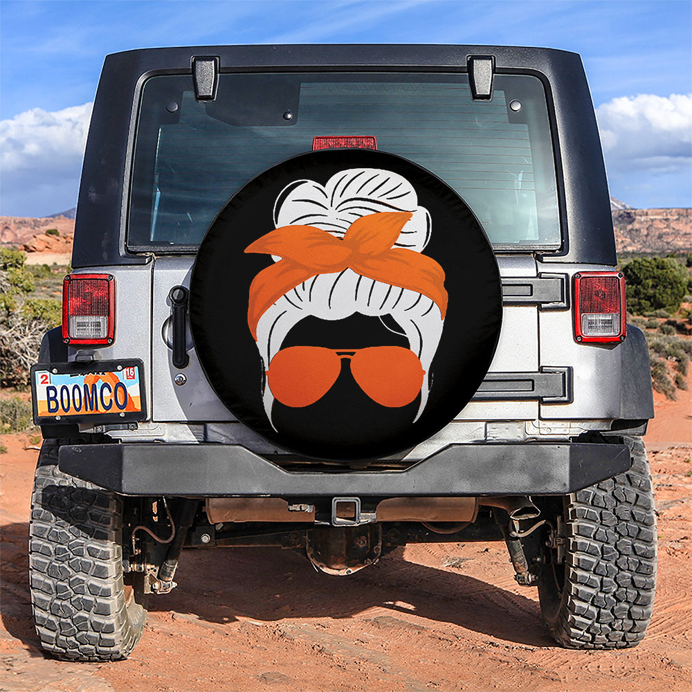 Orange Turban Jeep Girl Car Spare Tire Covers Gift For Campers Nearkii