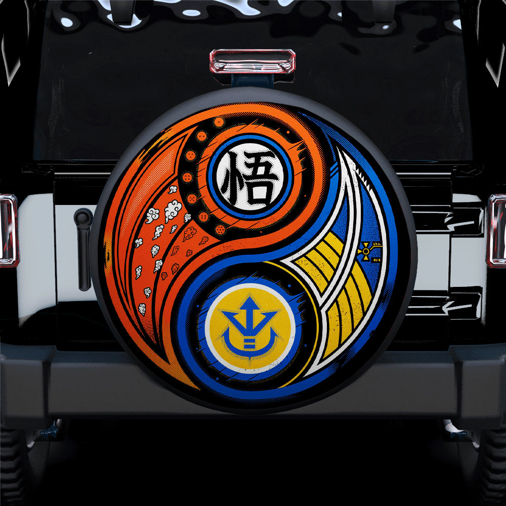 Saiyan Zin Yang Dragon Ball Car Spare Tire Covers Gift For Campers