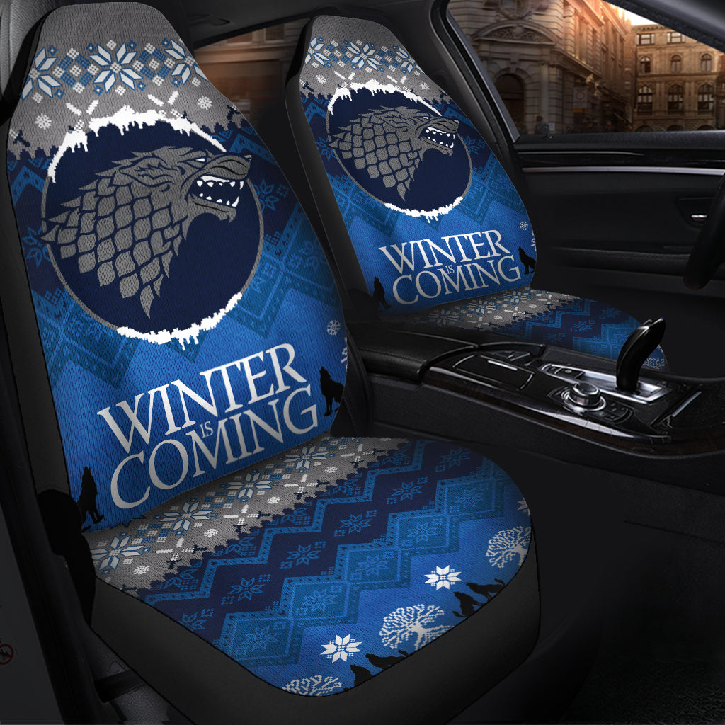Christmas Game Of Thrones Stark Family Premium Custom Car Seat Covers Decor Protectors Nearkii
