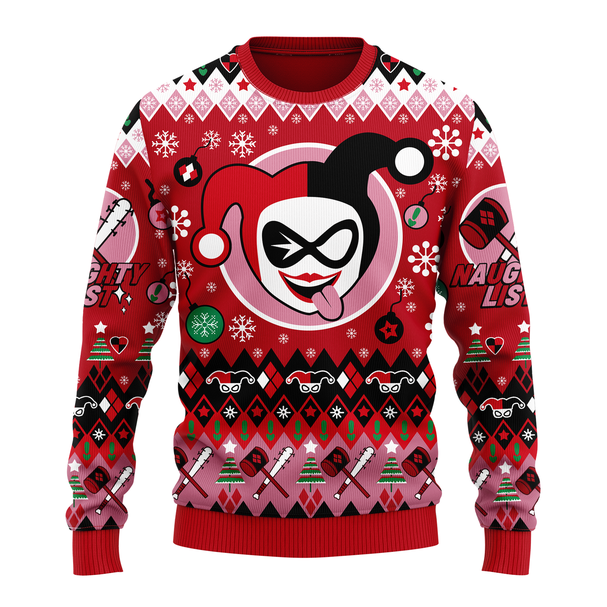 Harley Quinn Christmas Ugly Christmas Sweater Anime Xmas Gift Nearkii