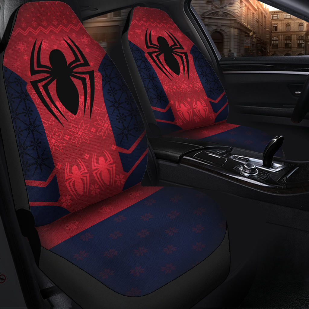 Christmas Spiderman Christmas Premium Custom Car Seat Covers Decor Protectors Nearkii