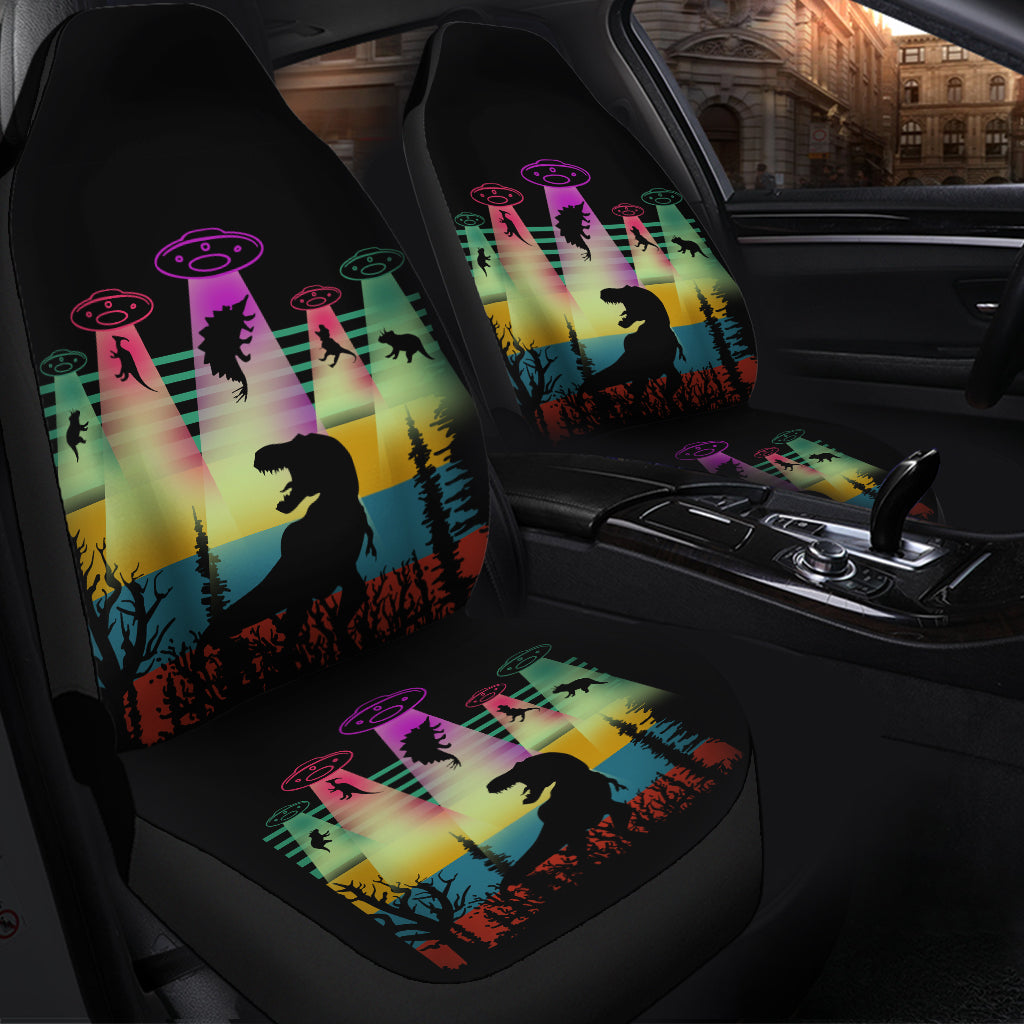 T Rex Alien Dinosaur Jurassic Park Premium Custom Car Seat Covers Decor Protectors Nearkii