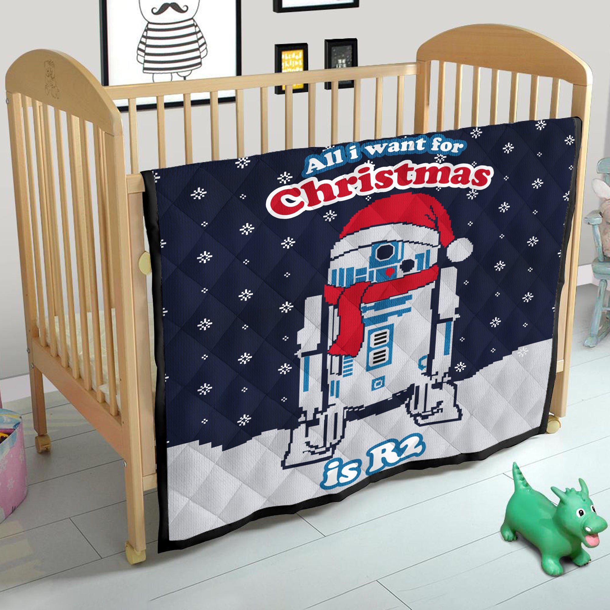 All I Want For Christmas Is R2 Quilt Blanket Nearkii