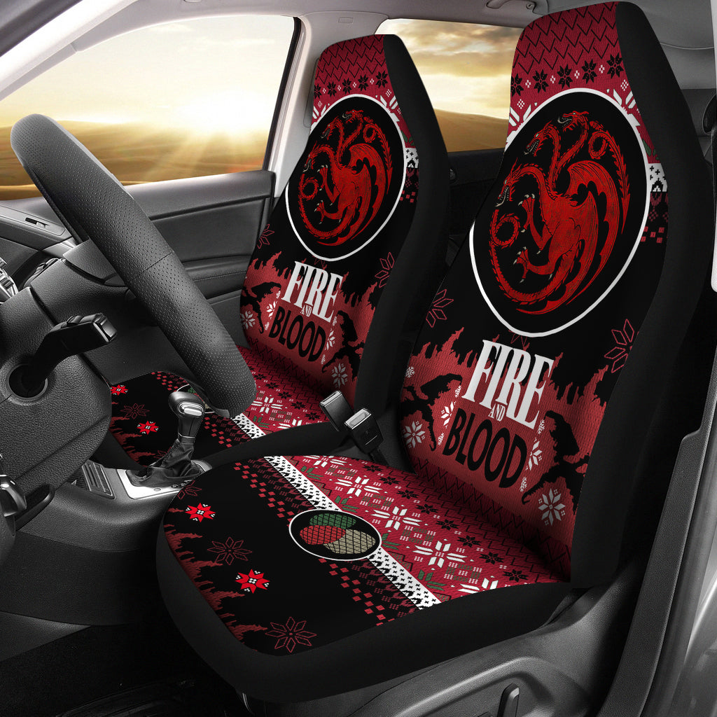 Christmas Game Of Thrones Targaryen Christmas Premium Custom Car Seat Covers Decor Protectors Nearkii