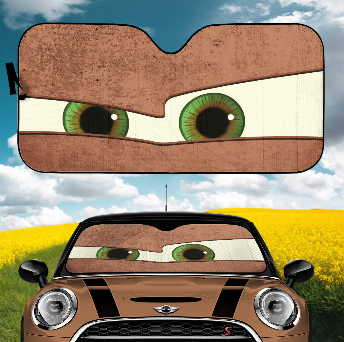 Brown Eyes Car Auto Sunshades Nearkii