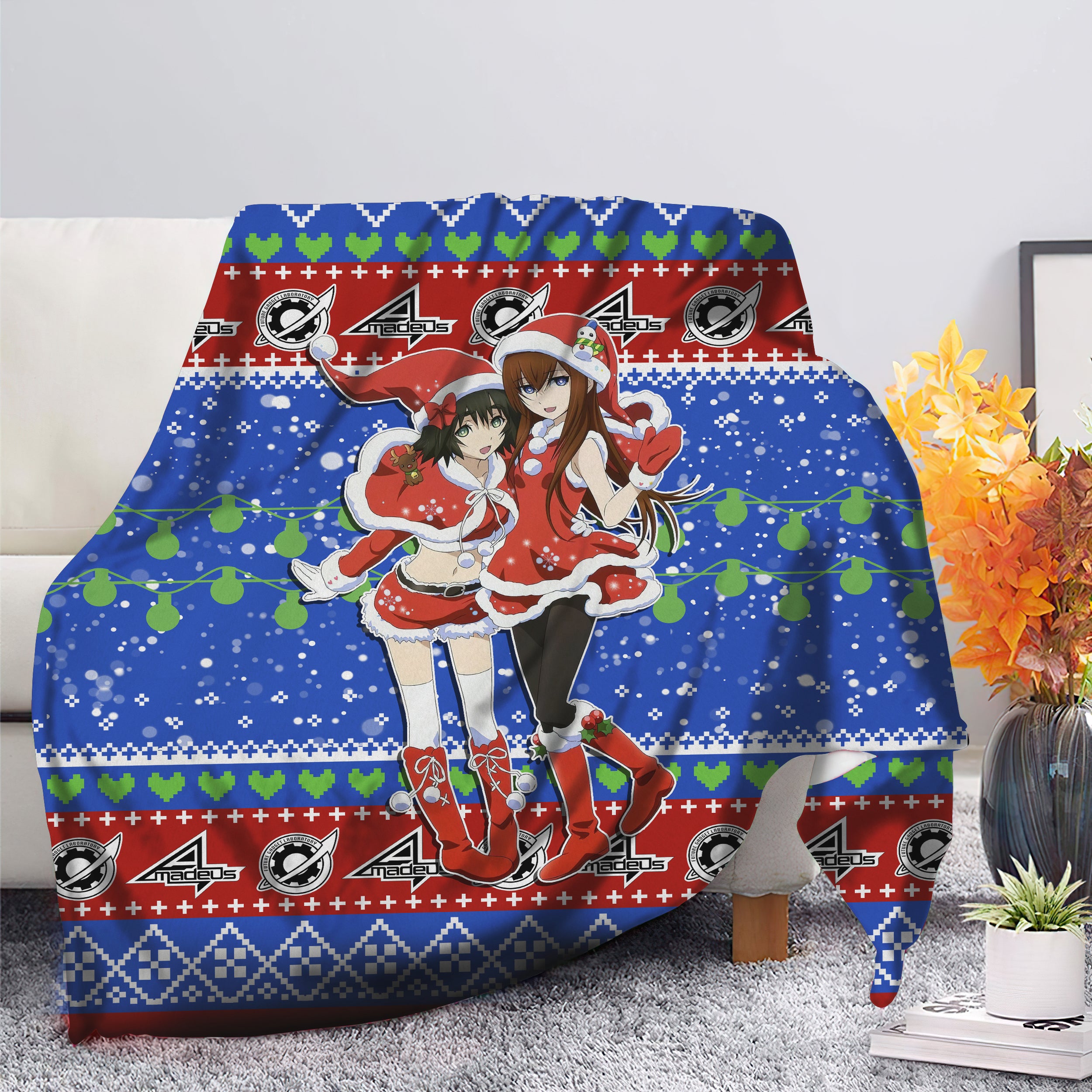 steins-gate-anime-christmas-premium-blanket-nearkii