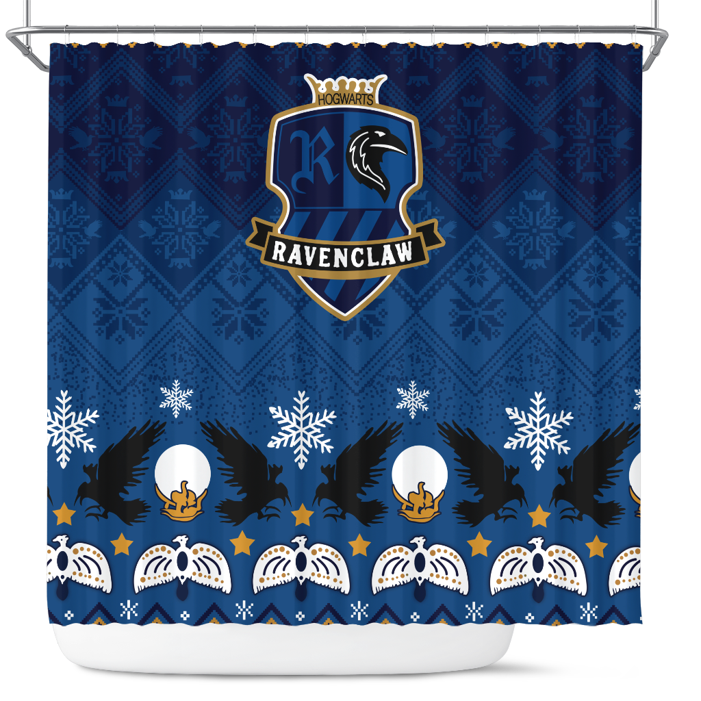 Premium Harry Potter Ravenclaw Christmas Shower Curtain - Nearkii