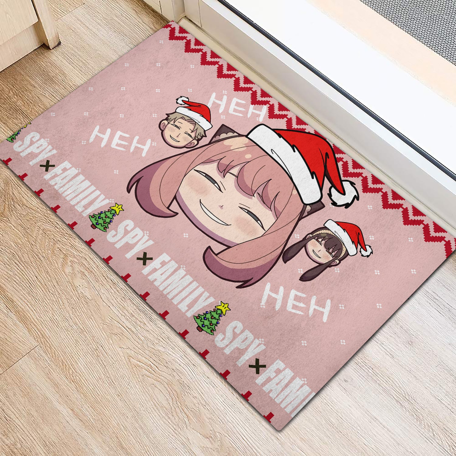 Spy X Family Anya Funny Anime Christmas Doormat Home Decor Nearkii