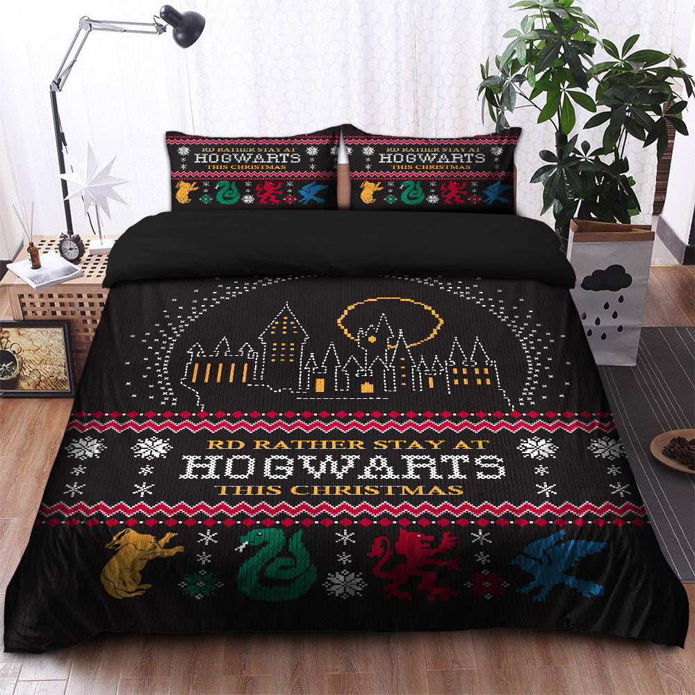 Harry Potter Hogwarts Christmas Bedding 