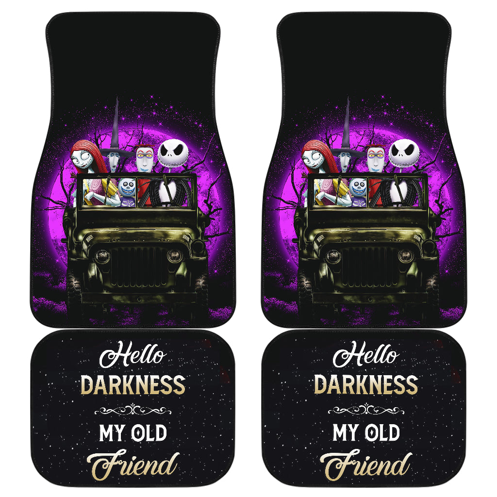 Darkness Halloween Nightmare Before Christmas Moonlight Drive Jeep Funny Car Floor Mats Car Accessories Nearkii