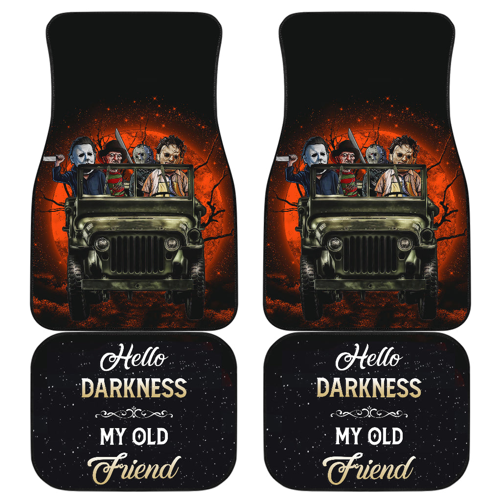 Halloween Horror Movie Ride Jeep Funny Darkness Car Floor Mats Car Accessories Nearkii