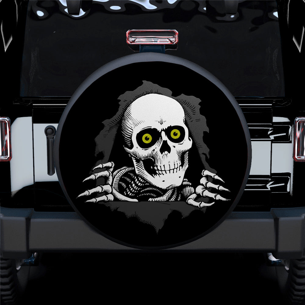Skull Hidden Jeep Car Spare Tire Covers Gift For Campers Nearkii