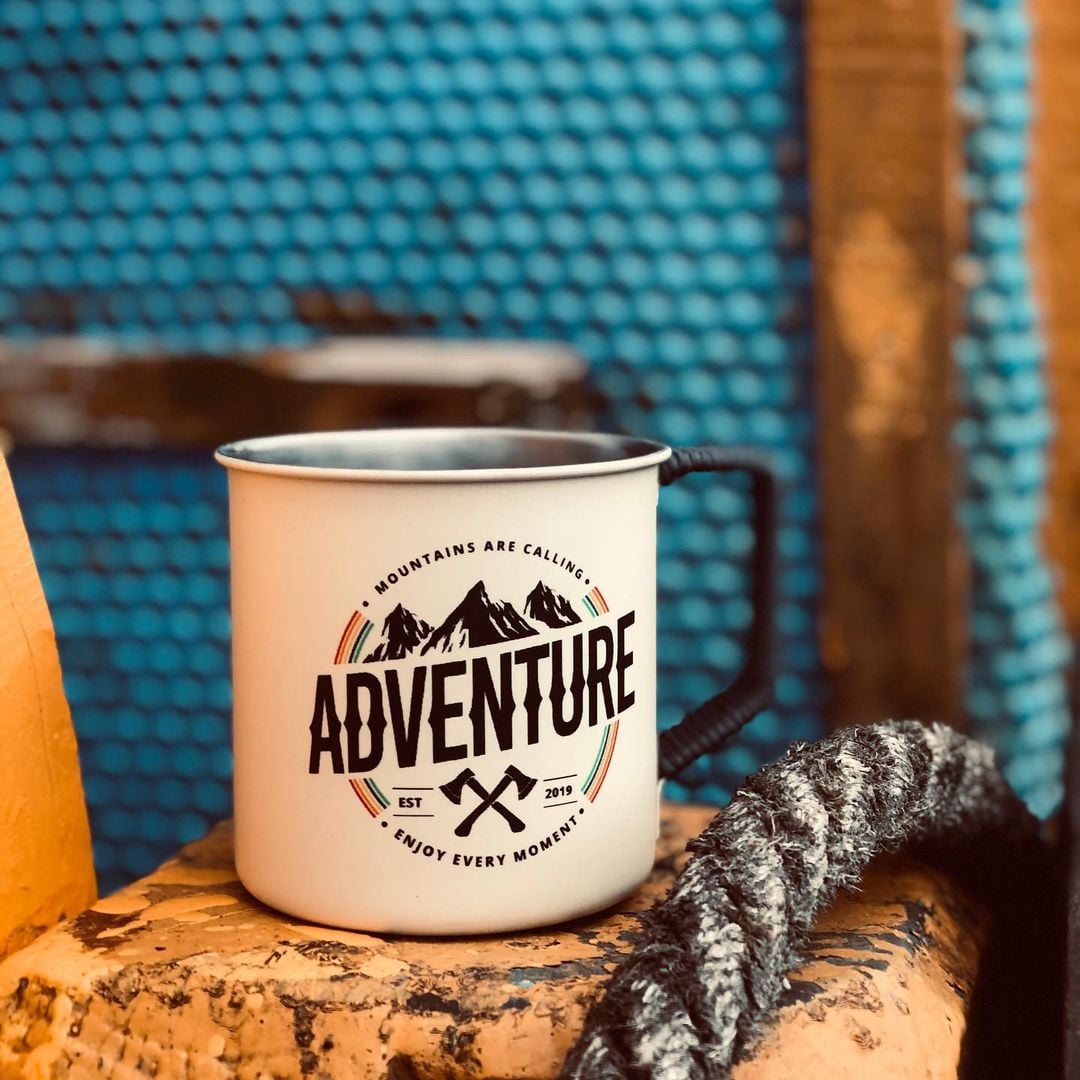 Adventure Moment Camping Campfire Travel Mugs 2023 Nearkii