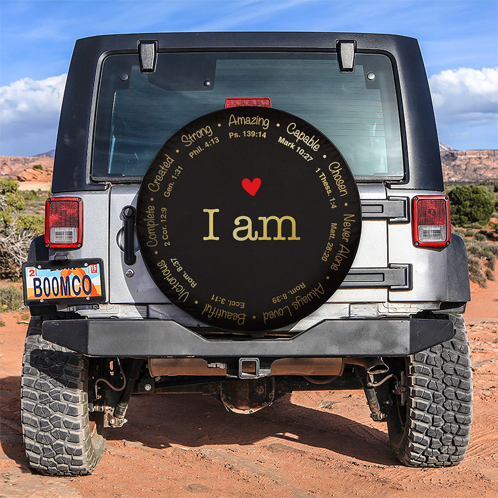 Love I Am Jeep Car Spare Tire Covers Gift For Campers Nearkii