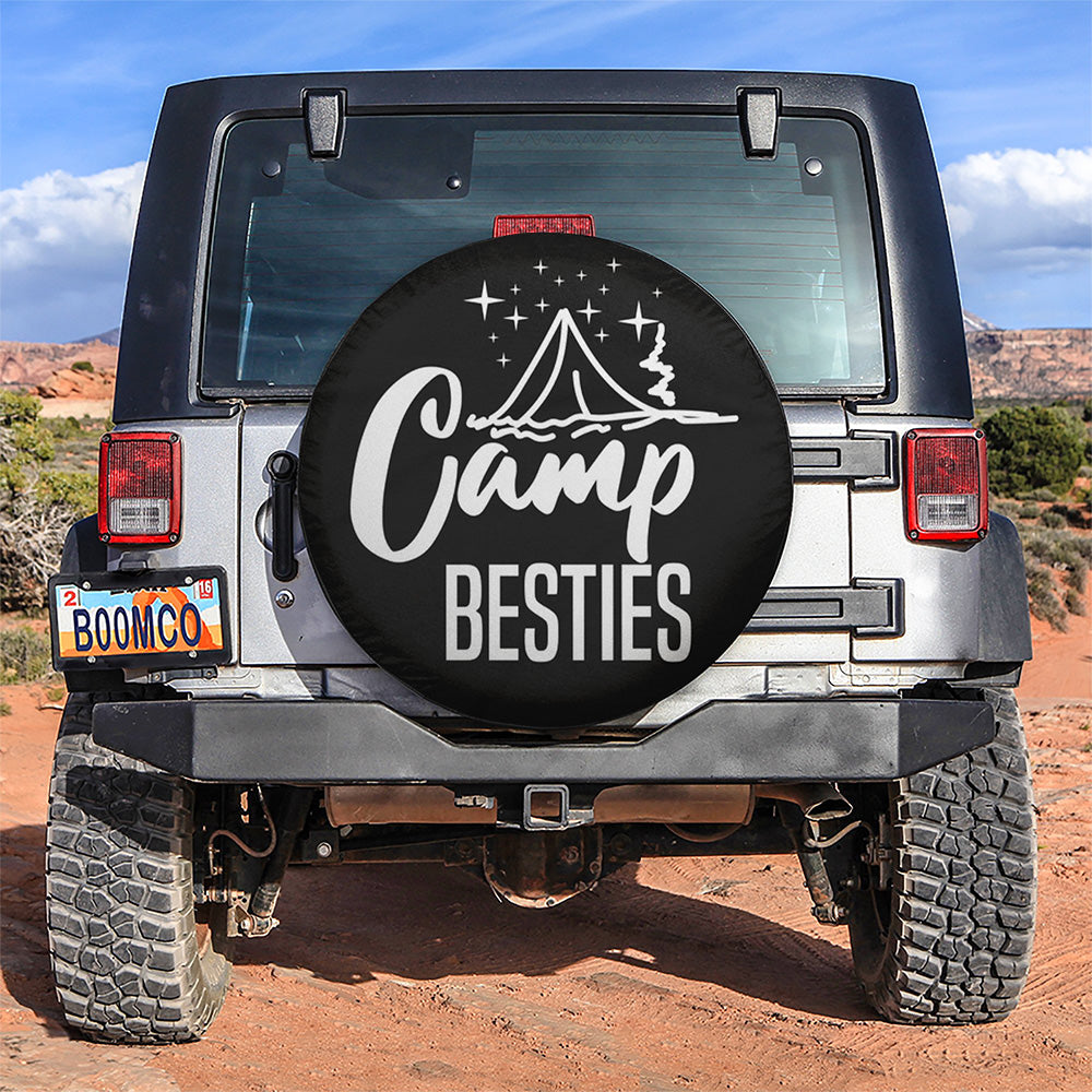 Camp Besties Jeep Car Spare Tire Covers Gift For Campers Nearkii