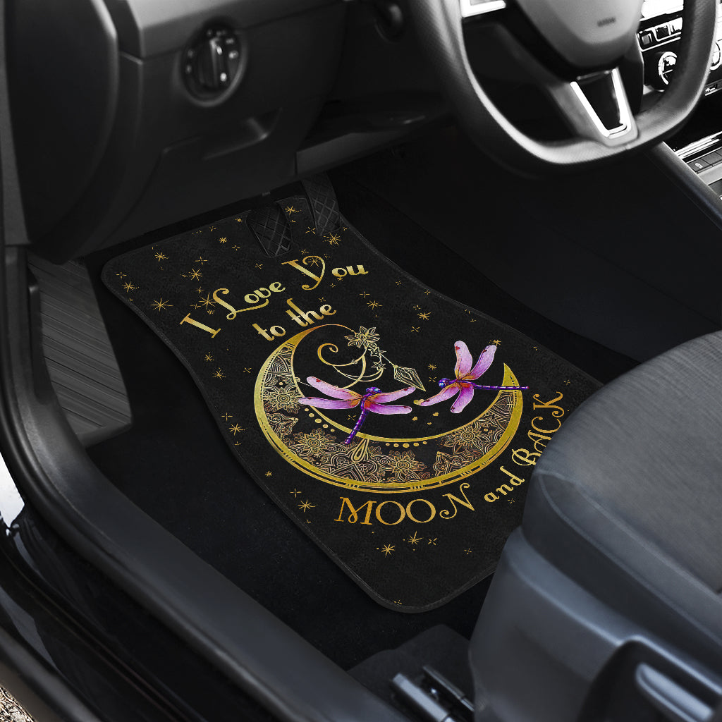 Dragonfly I Love You To The Moon Car Floor Mats Car Accessories Nearkii